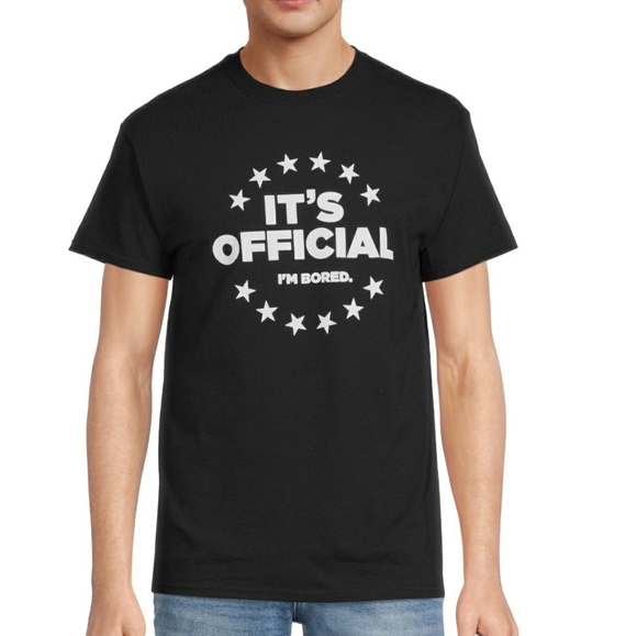 🆕️Humor Men's & Big Men's So Over It and I'm Bored Graphic T-Shirts, 2-Pack - Picture 6 of 8